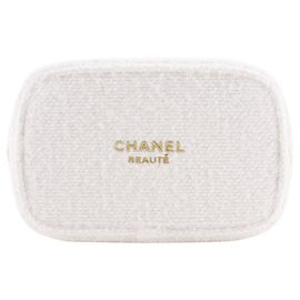 Coffret de Navidad Chanel 2024 Pochette de Tweed Blanco