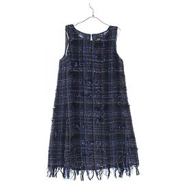 Chanel Kleid Blau Mehrfarben Marineblau