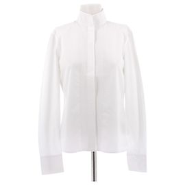 Jil Sander Camisa de popeline de algodão branca Branco