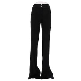Dior Schwarze Hose mit elastischem Bund Schwarz