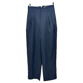 Essentiel Antwerp Pantalone blu navy a righe Blu navy