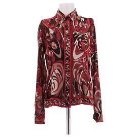 Emilio Pucci Camicia di seta rossa Rosso