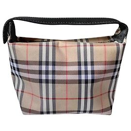 Burberry Haymarket Check Mini Bag Black Beige