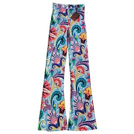 Pantalones Palazzo Etro Estampado Paisley Multicolor