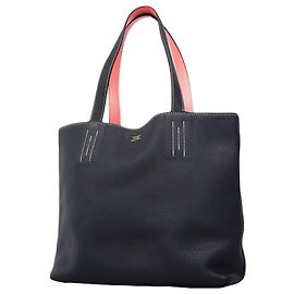 Hermès Sac cabas Hermes Double Sens 28 Rose Bleu