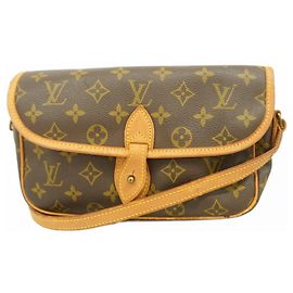 Borsa a spalla Louis Vuitton Monogram Gibeciere PM Marrone