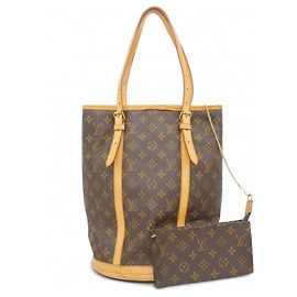 Borsa Tote Louis Vuitton Monogram Bucket GM Marrone
