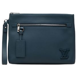 Pochette per iPad Louis Vuitton Blue Aerogram Takeoff Blu