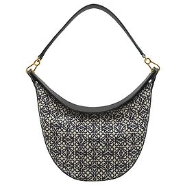 LOEWE Borsa Luna Hobo in tela Anagram blu Blu Blu navy