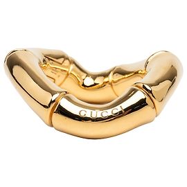 Bracelet jonc Bamboo plaqué or Gucci Gold Doré