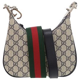 Gucci Beige Small GG Supreme Web Attache Crossbody Beige