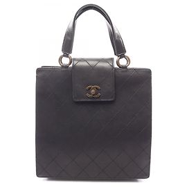 Chanel Matelassé Turnlock Handbag Black