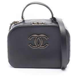 Borsa a tracolla 2-Way Chanel Matelassé Top Handle Nero
