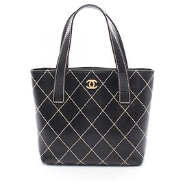 Sac cabas Chanel Wild Stitch Noir