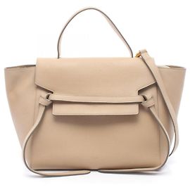 Céline BELT BAG MINI Bolsa de couro bege Bege