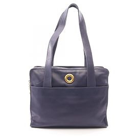 Céline Borsa Tote Celine Circle Logo Blu navy