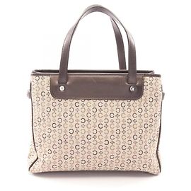 Céline Bolsa Celine C Macadam Marrom Bege