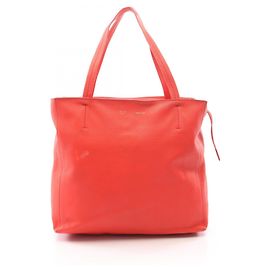 Céline Celine Horizontal Cabas Small Red Tote Bag Red