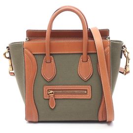 Céline Borsa a 2 modi Celine Luggage Nano Shopper Marrone Cachi