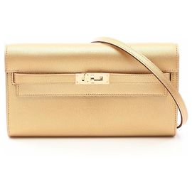 Hermès Bolsa de ombro Hermes Kelly To Go Dore Dourado