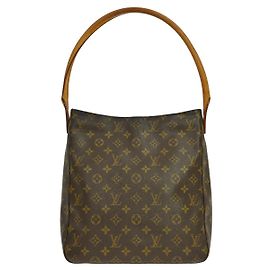Bolsa Louis Vuitton Monogram Looping em Canvas Monogram GM Marrom