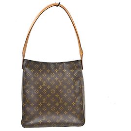 Bolsa Louis Vuitton Monogram Looping em Canvas Monogram GM Marrom