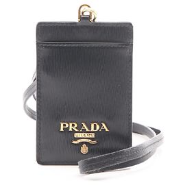 Prada VITELLO MOVE Kartenetui Schwarz