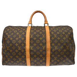 Louis Vuitton Keepall Bag Monogram Canvas 50 Brown