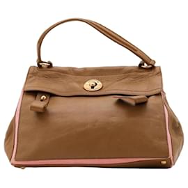 Yves Saint Laurent Sac à main Muse Two Marron Rose