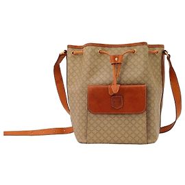 Céline Borsa a secchiello Celine Macadam Marrone Beige