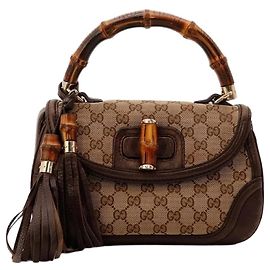 Gucci Bamboo Shopper Bolsa Tote Marrom