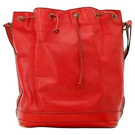 Louis Vuitton Borsa a Secchiello Noé in Pelle Epi Rosso