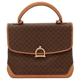 Céline Celine Triomphe Monogram Canvas Handbag Brown Monogram
