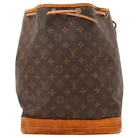 Louis Vuitton Monogram Noé Bolsa Saco Marrom Monograma