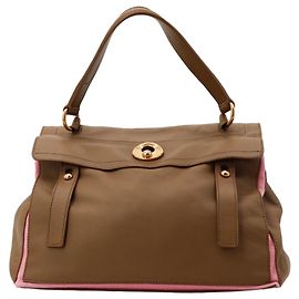 Borsa a mano Yves Saint Laurent Muse Two Marrone Rosa