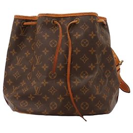 Louis Vuitton Monogram Noé Borsa a Secchiello Marrone Monogramma