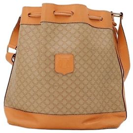 Céline Celine Sac seau Macadam Marron Monogramme
