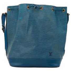Louis Vuitton Borsa a Secchiello Noé in Pelle Epi Blu