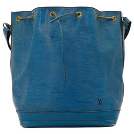 Louis Vuitton Borsa a Secchiello Noé in Pelle Epi Blu