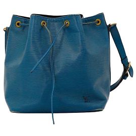 Louis Vuitton Borsa a Secchiello Noé in Pelle Epi Blu