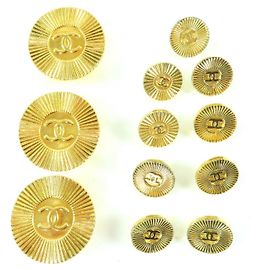 Set di bottoni metallici CHANEL COCO Mark D'oro