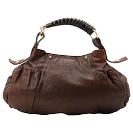 Yves Saint Laurent Sac Hobo Muse Two Cuir Marron Marron
