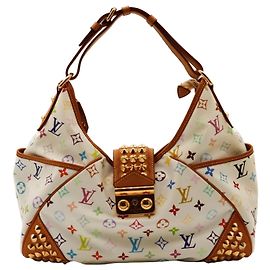 Louis Vuitton Monogram Multicolor Borsa Hobo Borchie Bianco Multicolore