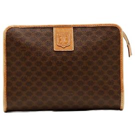 Céline Celine Pochette Monogram Macadam Marron Monogramme