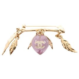 Spilla Chanel Coco Mark Rosa D'oro