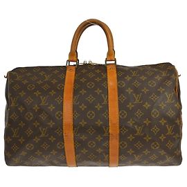 Louis Vuitton Keepall Bag Monogram Canvas 45 Brown