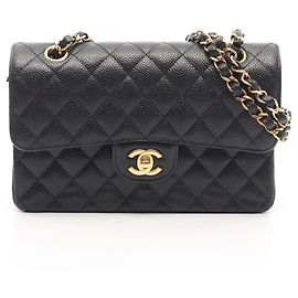 Bolsa de Ombro Chanel Matelassé Double Flap Preto