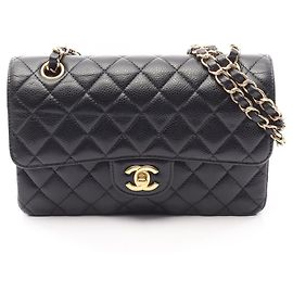 Borsa a tracolla Chanel Matelassé Double Flap Nero