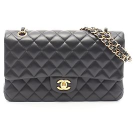 Borsa a tracolla Chanel Matelassé Double Flap Nero
