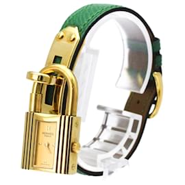 Hermès Hermes Kelly Gold Plated Leather Quartz Ladies Watch Other